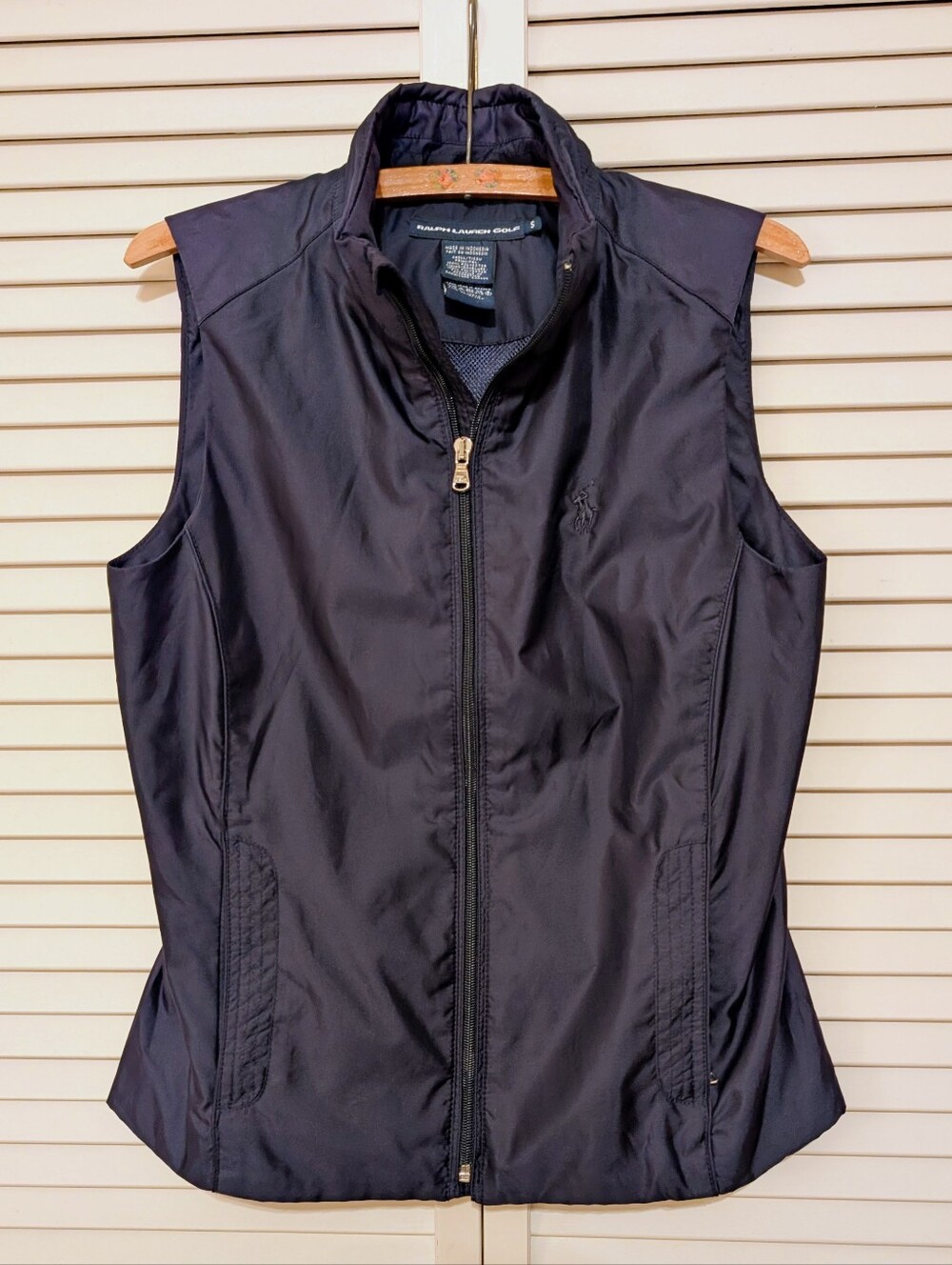 Ralph Lauren Golf Women's Navy Vest. Lightweight, Wind Resistant. Sz S.